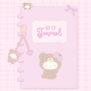Hello Kitty Latte Bear Digital Planner Zfold8